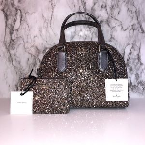 Mini Reiley Gunmetal Purse Wallet Set